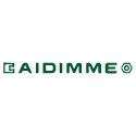 Logotipo AIDIMME en color verde con símbolos geométricos a ambos lados.